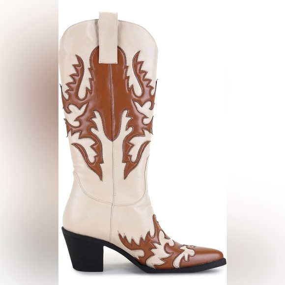 Ann Creek heeled western boots. Worn one time. - Picture 2 of 3